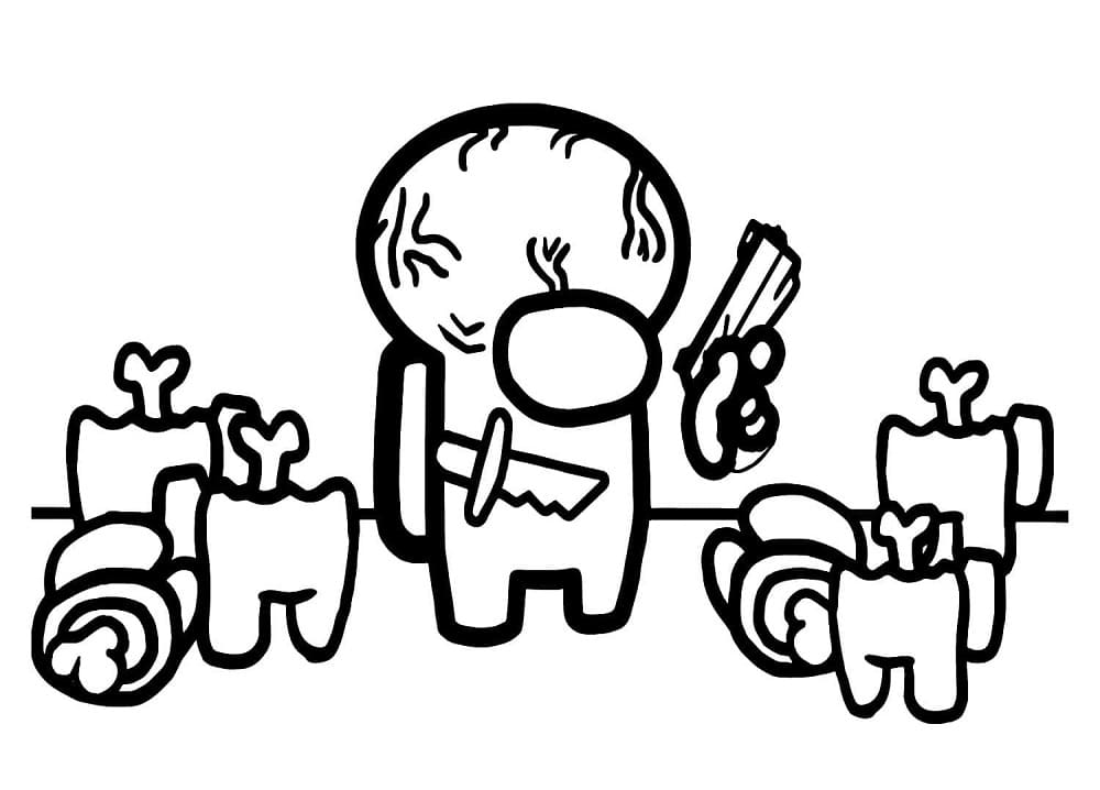 Big Brain Imposter Coloring Game Big Brain Imposter