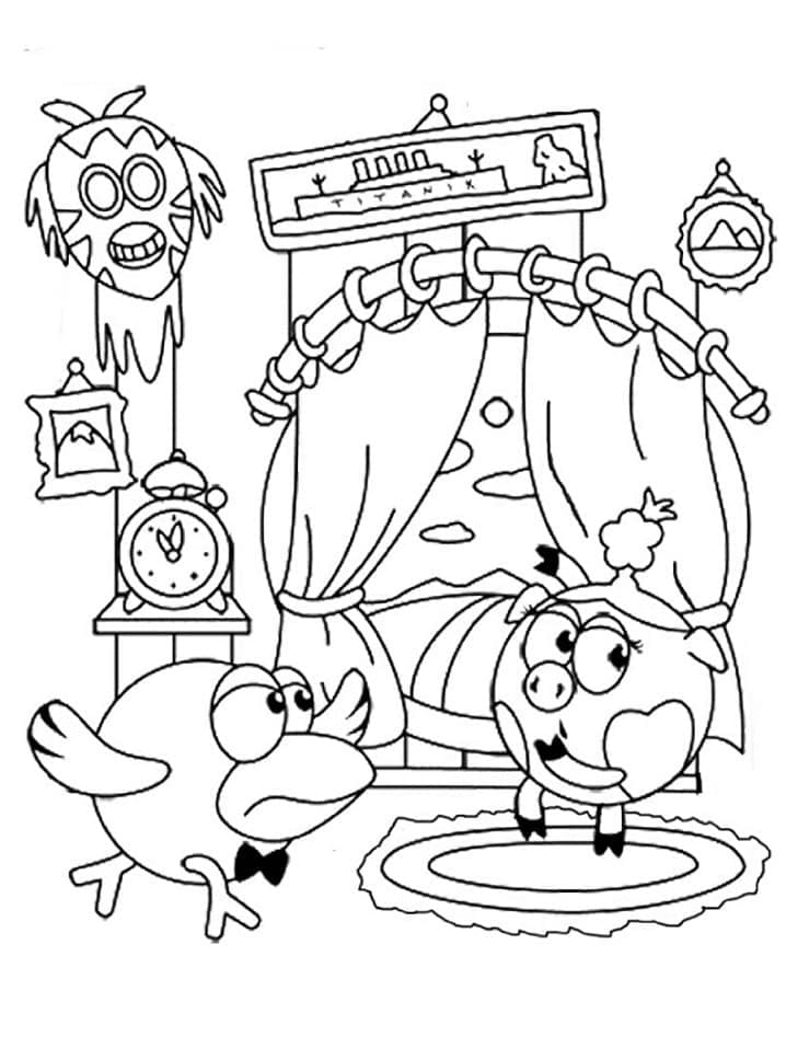 BigoRiki and RosaRiki Coloring Game BigoRiki and RosaRiki