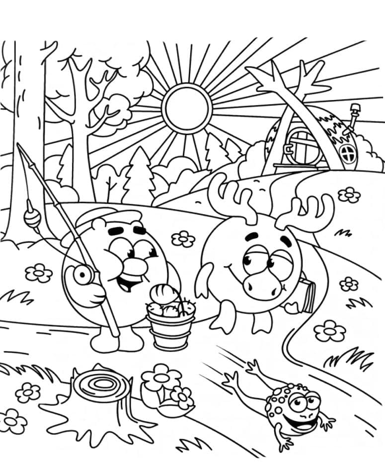 BoboRiki and DocoRiki Coloring Game BoboRiki and DocoRiki