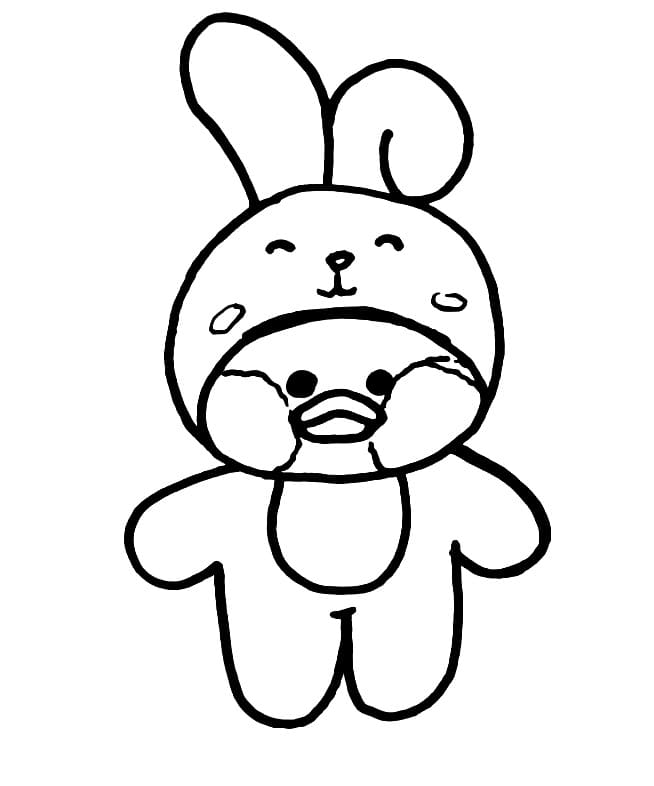 Bunny Lalafanfan Duck Coloring Game Bunny Lalafanfan Duck