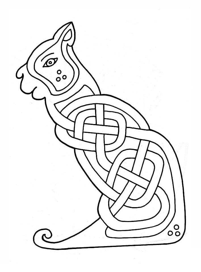 Celtic Cat Design