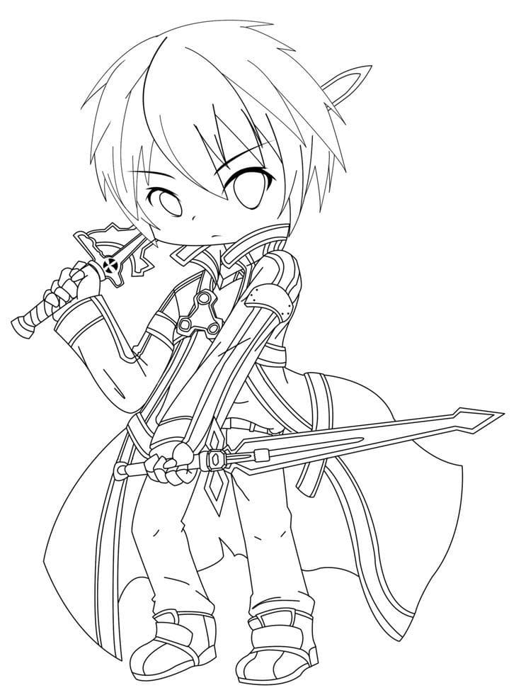 Chibi Kirito from Sword Art Online