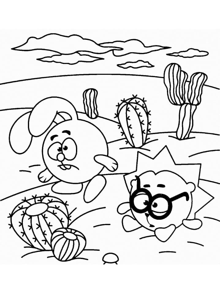 Chikoriki and PogoRiki Coloring Game Chikoriki and PogoRiki