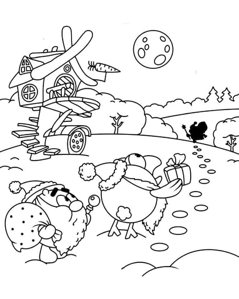 Christmas Kikoriki Coloring Game Christmas Kikoriki