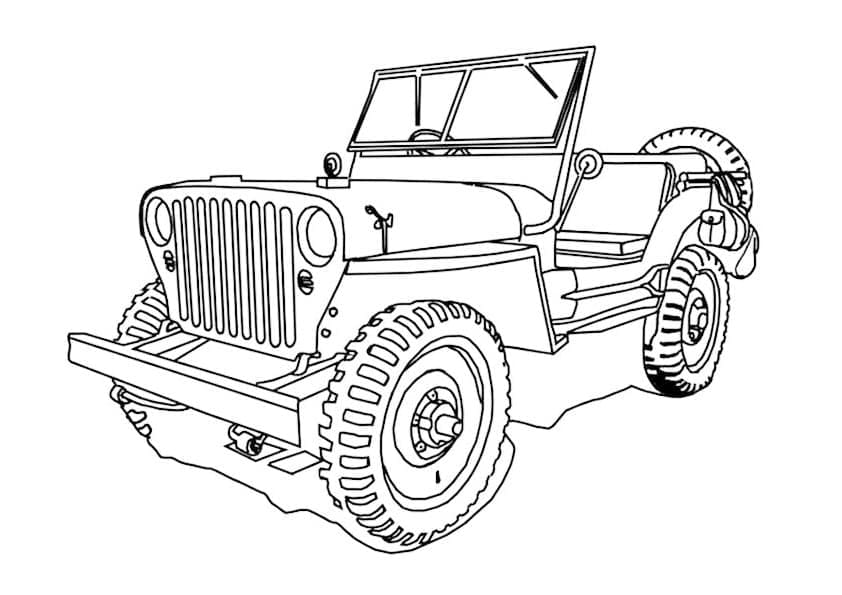CJ Jeep Coloring Game CJ Jeep