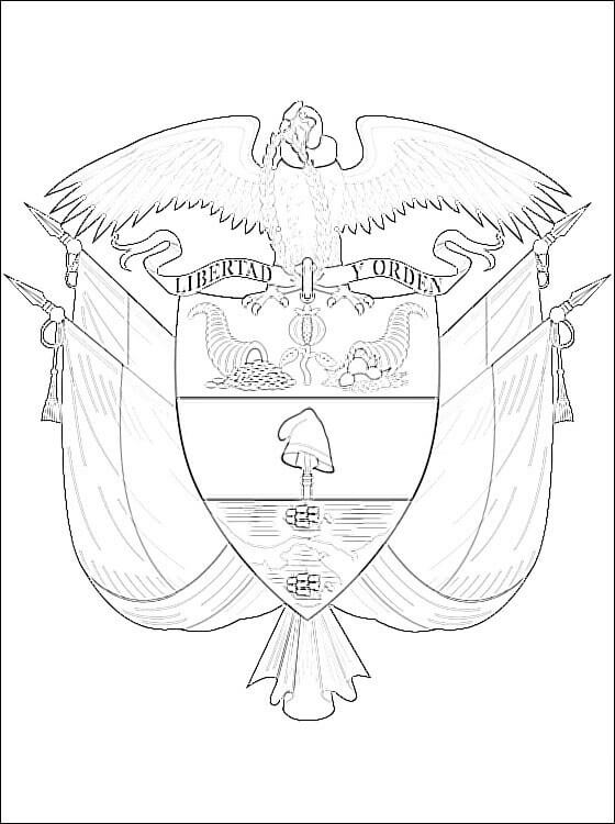 Coat of Arms of Colombia Coloring Game Coat of Arms of Colombia