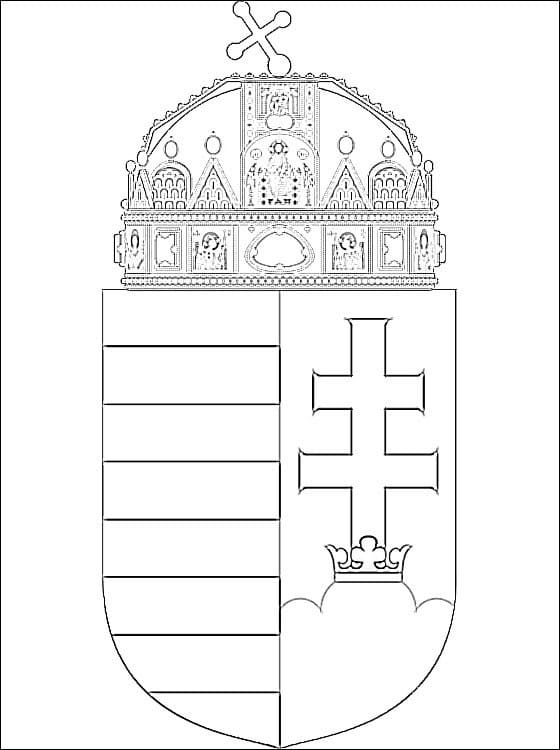 Coat of Arms of Hungary Coloring Game Coat of Arms of Hungary