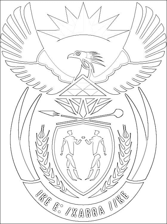 Coat of Arms of South Africa Coloring Game Coat of Arms of South Africa