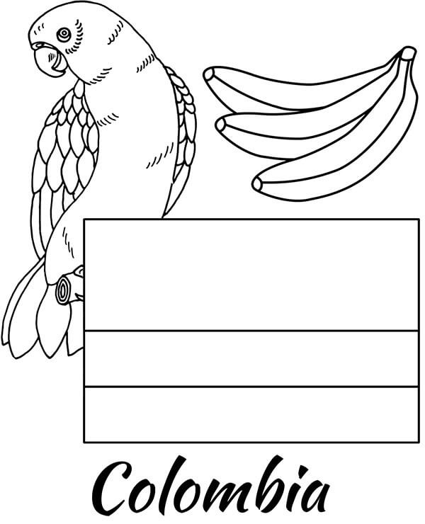 Colombia Flag Coloring Game Colombia Flag