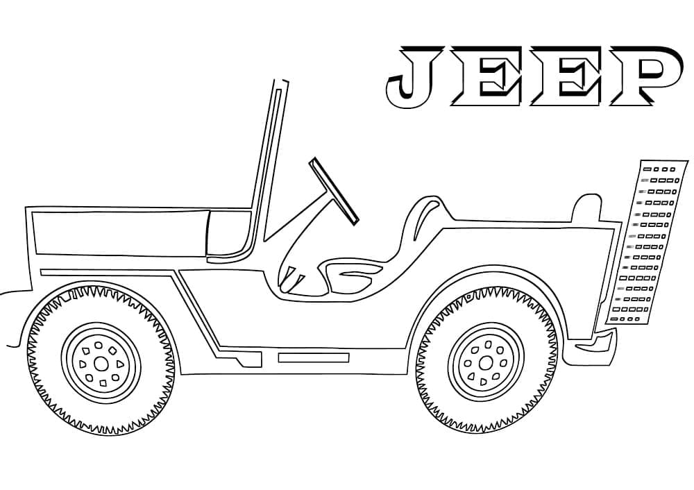 Comanche Jeep Coloring Game Comanche Jeep