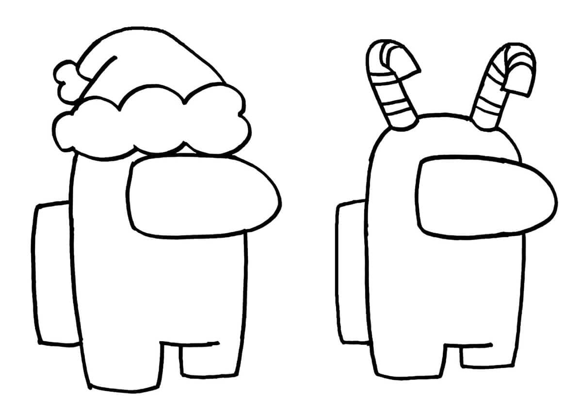 Cool Among Us Couple Coloring Game Cool Among Us Couple