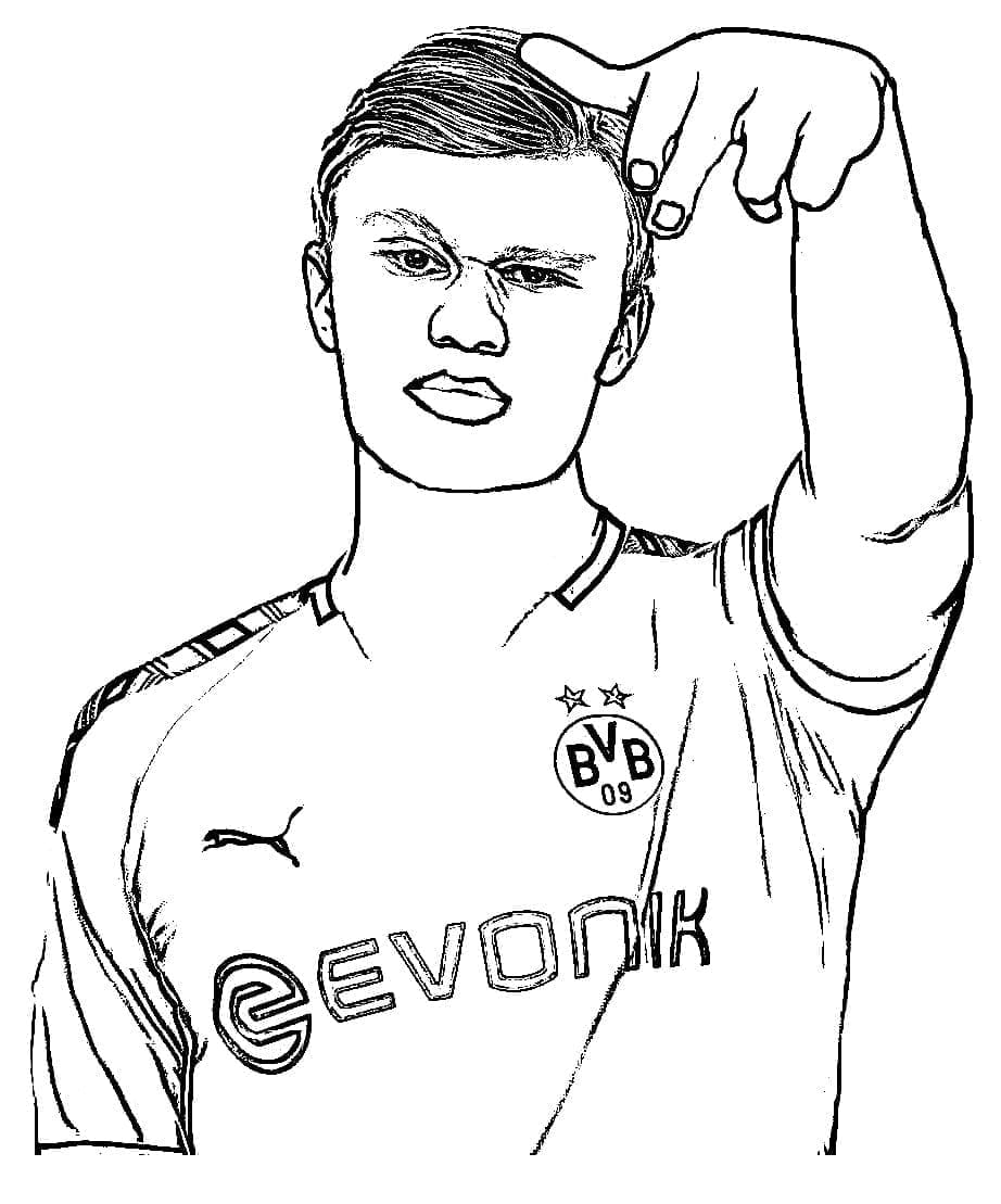 Cool Erling Haaland Coloring Game Cool Erling Haaland