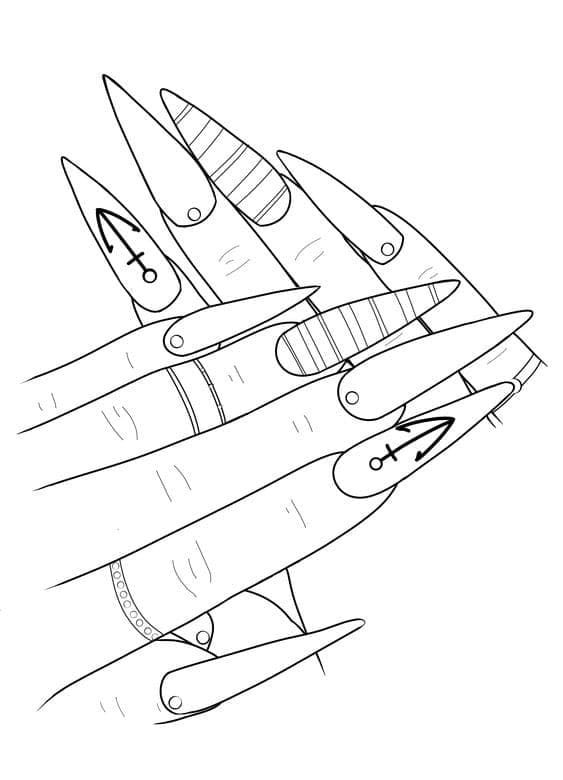 Cool Nails Style Coloring Game Cool Nails Style