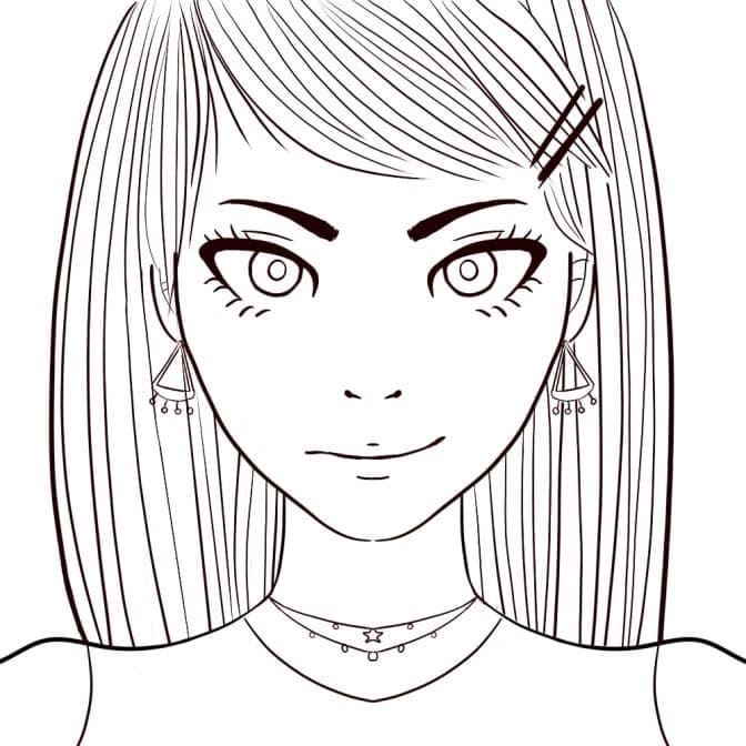 Cool Young Girl Coloring Game Cool Young Girl