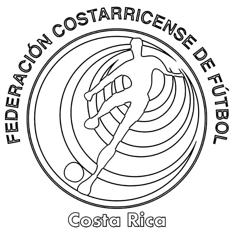Costa Rica National Football Team Coloring Game Costa Rica National Football Team