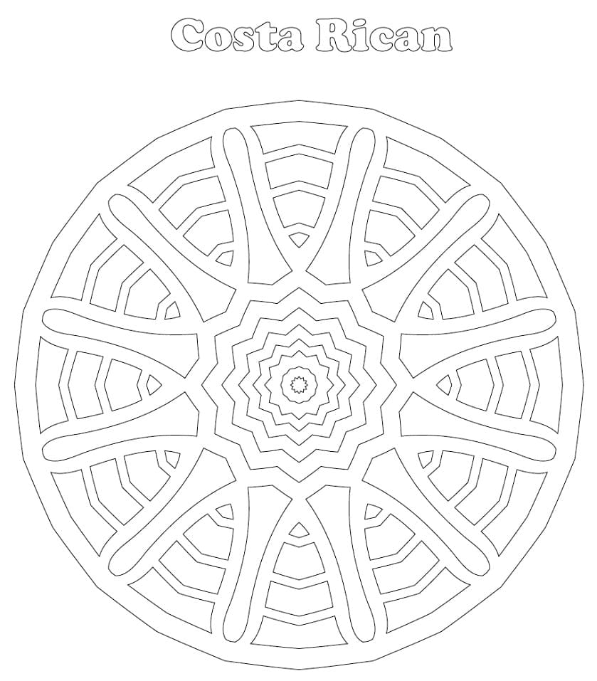 Costa Rican Ox cart Coloring Game Costa Rican Ox cart