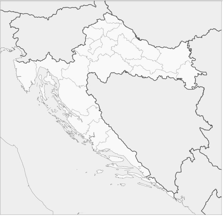 Croatia Map Coloring Game Croatia Map