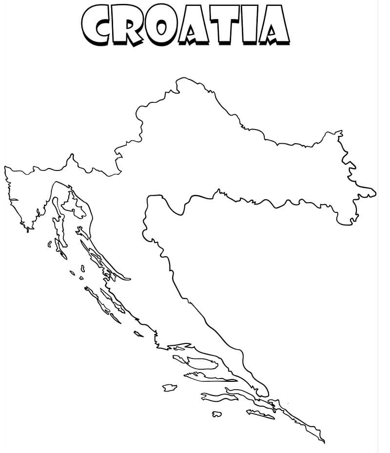 Croatia's Map Coloring Game Croatia's Map