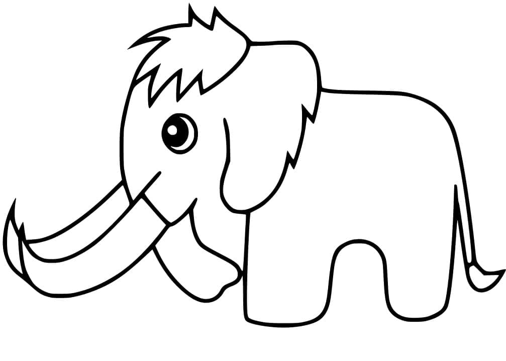 Cute Baby Mammoth Coloring Game Cute Baby Mammoth