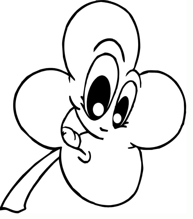 Cute Four Leaf Clover Coloring Game Cute Four Leaf Clover