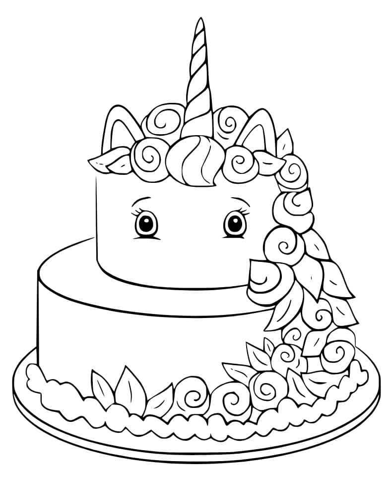 Cute Unicorn Cake