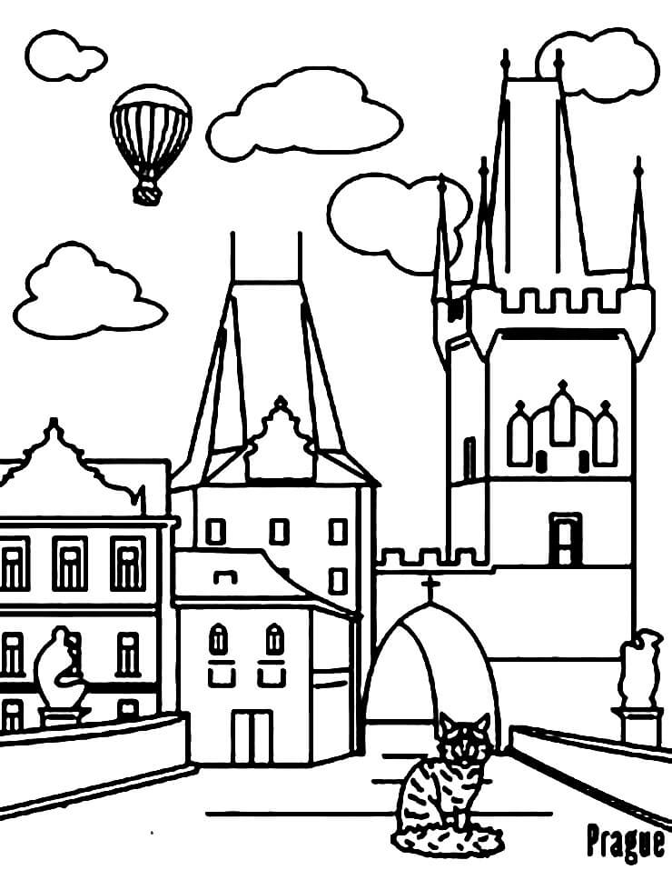 Czech Republic Prague Coloring Game Czech Republic Prague