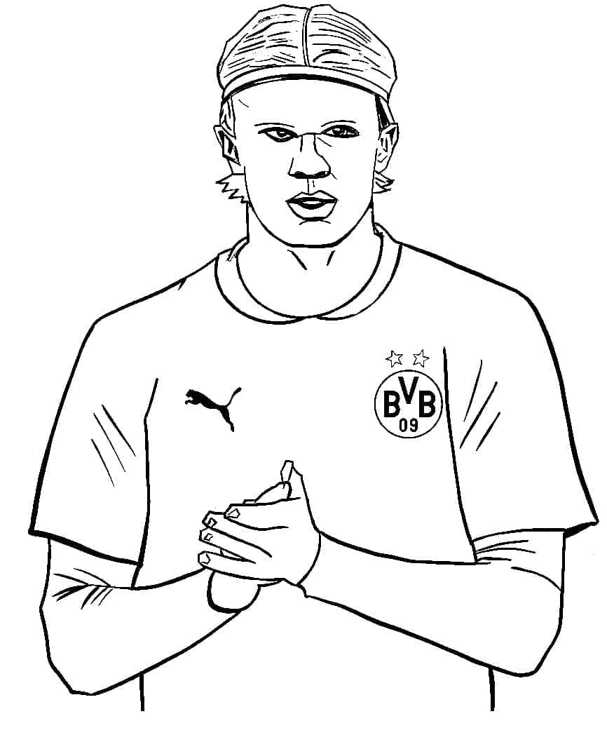Erling Haaland is Cool Coloring Game Erling Haaland is Cool