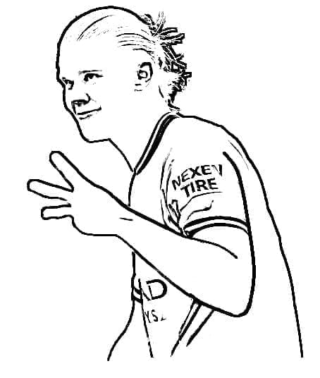Erling Haaland is Happy Coloring Game Erling Haaland is Happy