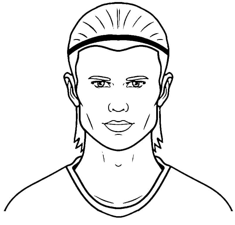 Erling Haaland's Face Coloring Game Erling Haaland's Face