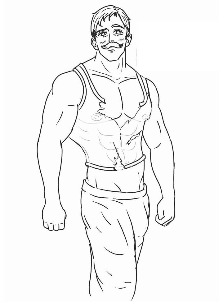 Escanor is Cool Coloring Game Escanor is Cool