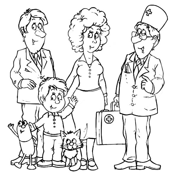 Family Doctor Coloring Game Family Doctor