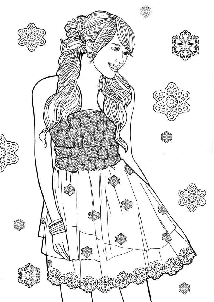 Fashion Girl is Smiling Coloring Game Fashion Girl is Smiling