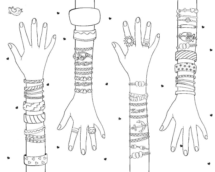 Fashionable Accessories Coloring Game Fashionable Accessories