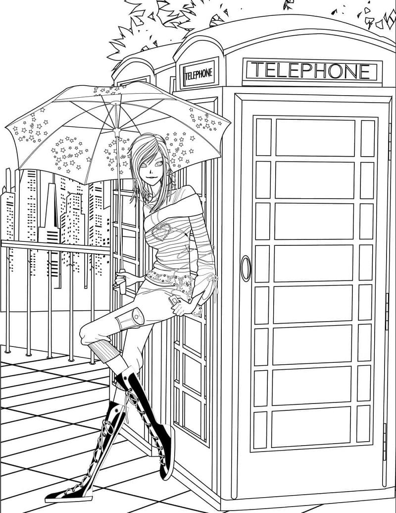 Fashionable Girl 3 Coloring Game Fashionable Girl 3