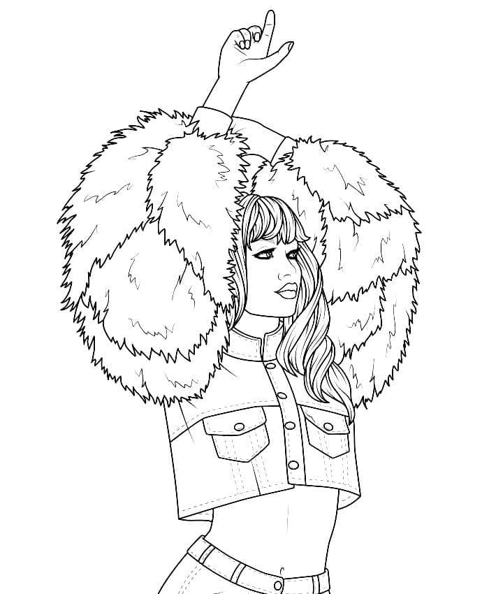 Fashionable Girl Coloring Game Fashionable Girl
