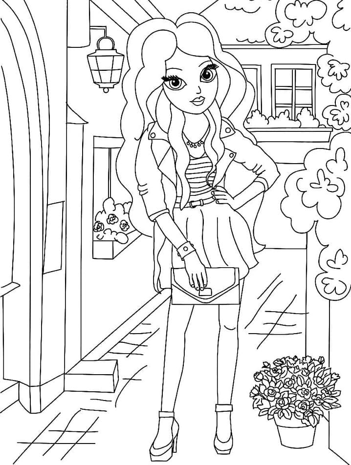 Fashionable Teenager Girl Coloring Game Fashionable Teenager Girl