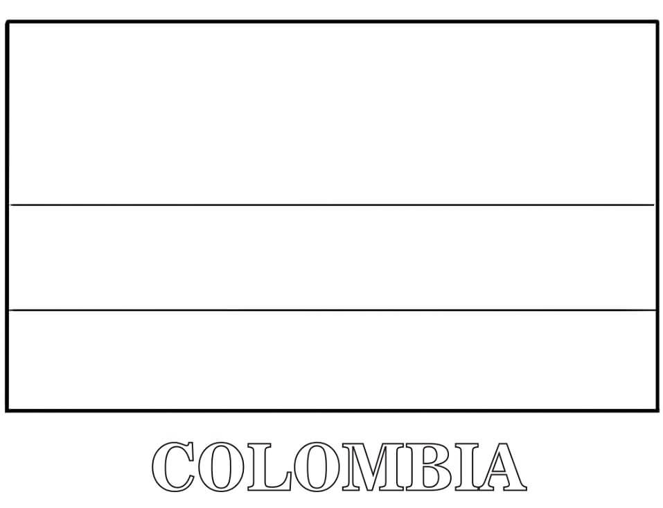 Flag of Colombia Coloring Game Flag of Colombia