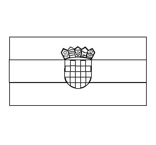 Flag of Croatia Coloring Game Flag of Croatia