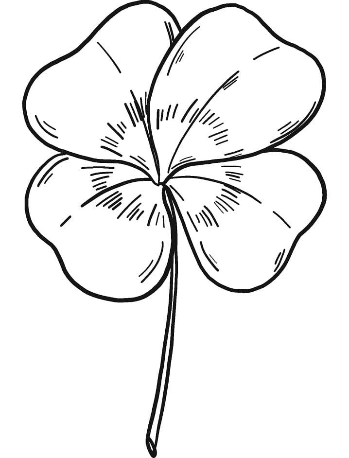 Four-leaf Clover 1 Coloring Game Four-leaf Clover 1