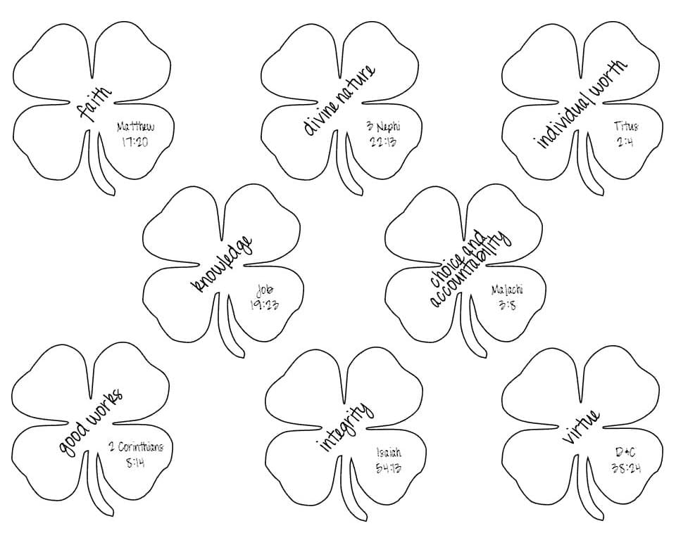 Four Leaf Clover 9 Coloring Game Four Leaf Clover 9