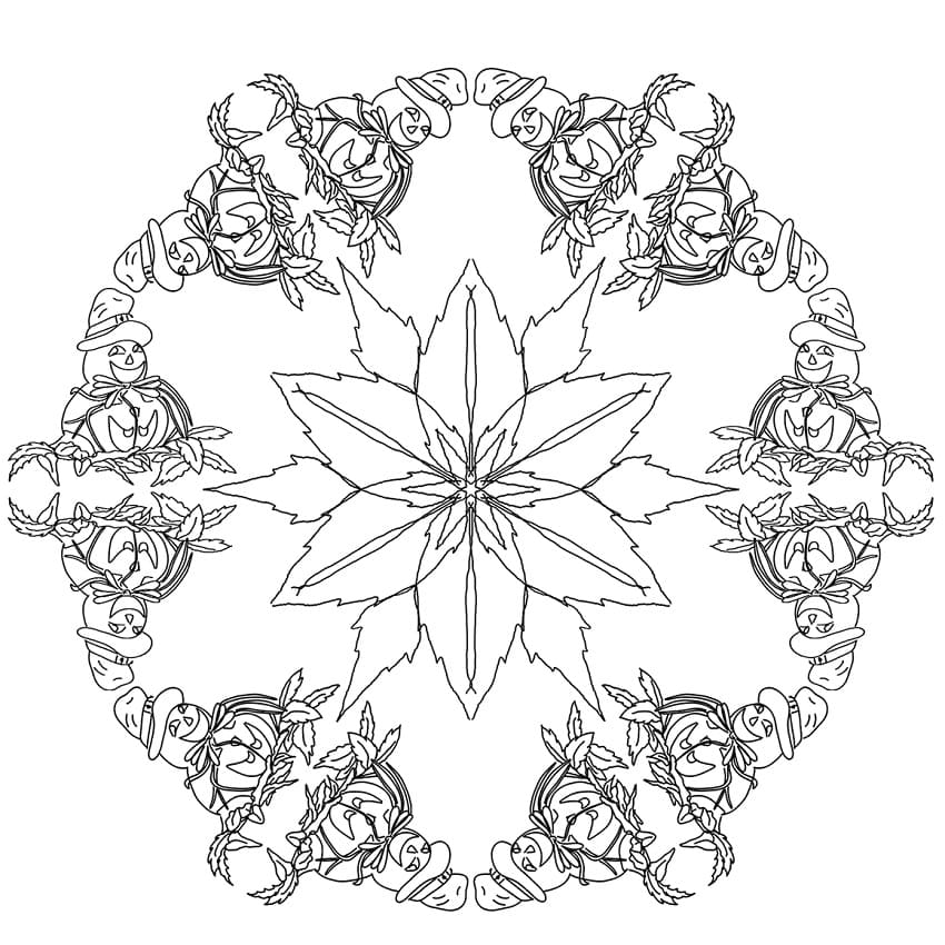 Free Halloween Mandala