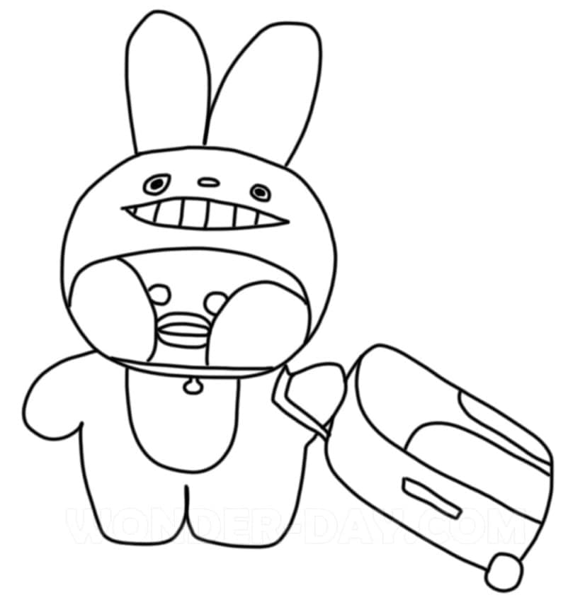 Free Lalafanfan Duck Coloring Game Free Lalafanfan Duck