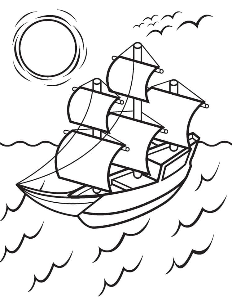 Free Mayflower Coloring Game Free Mayflower