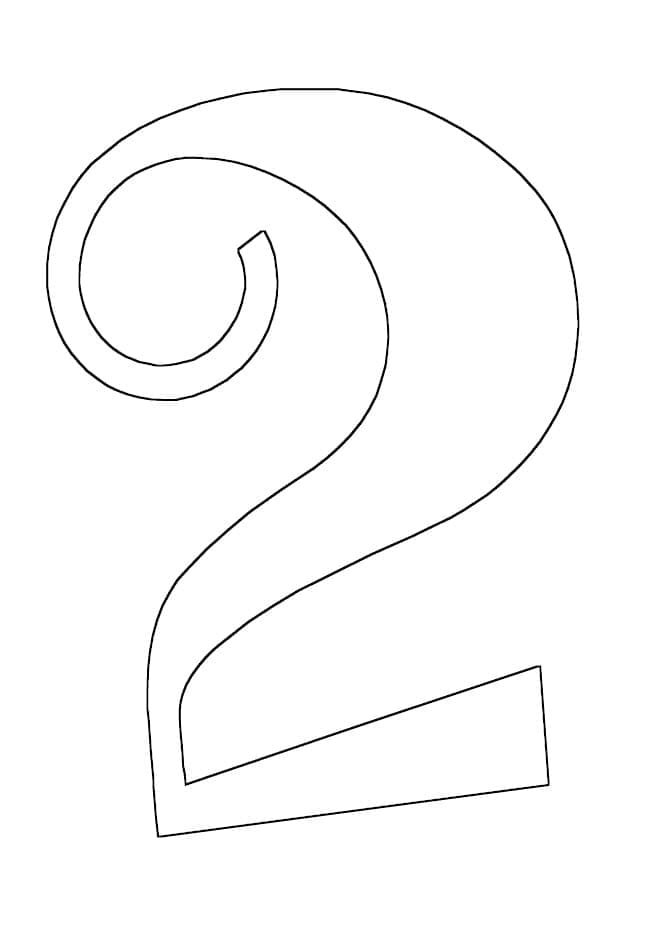 Free Number 2 Coloring Game Free Number 2
