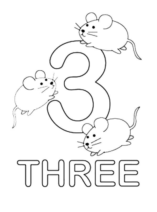 Free Number 3 Coloring Game Free Number 3