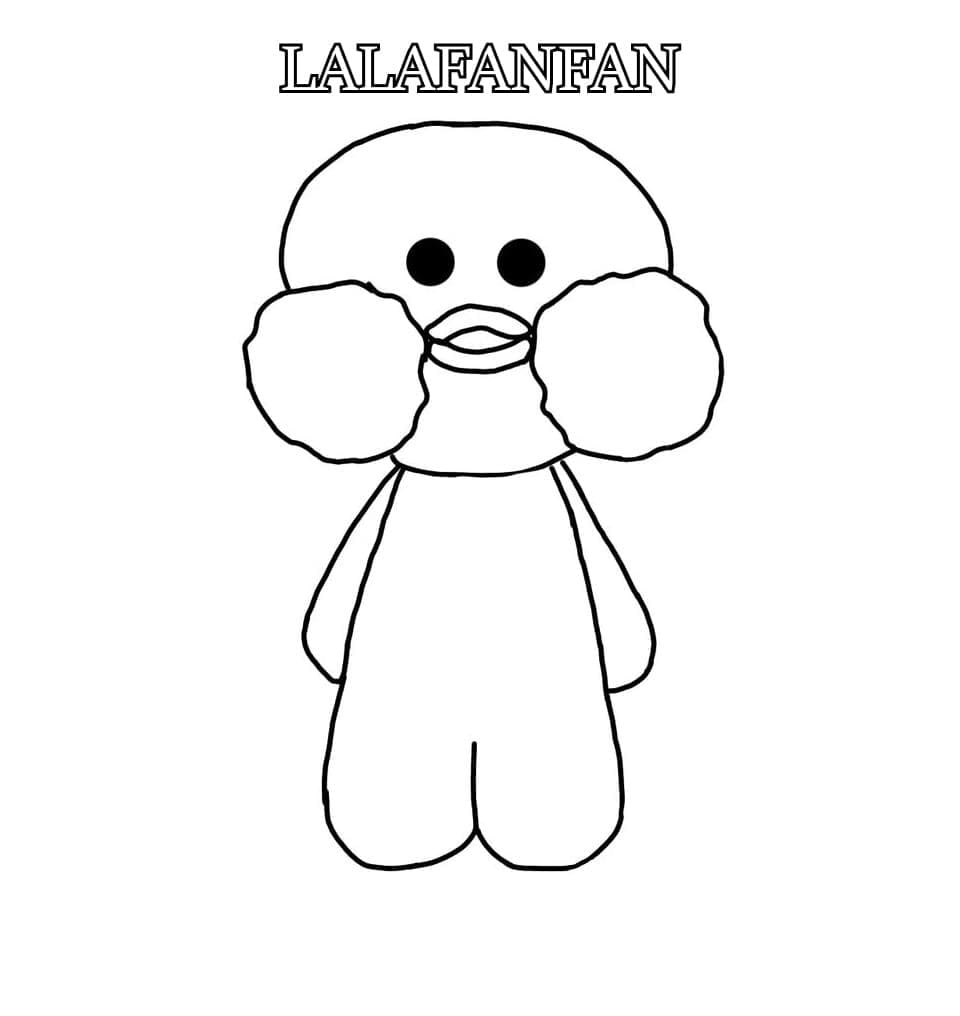 Funny Lalafanfan Duck Coloring Game Funny Lalafanfan Duck