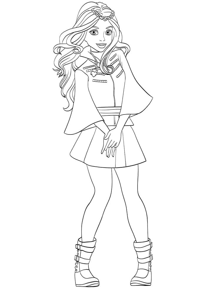 Girl in a Skirt Coloring Game Girl in a Skirt