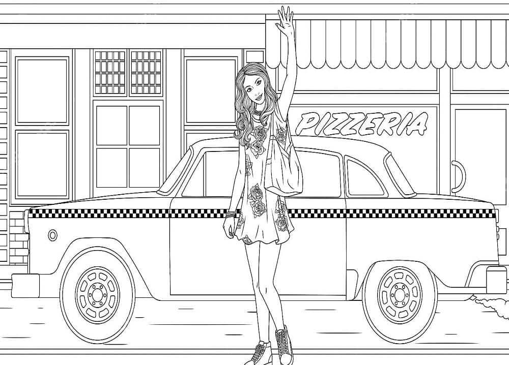 Girl Waving Hand Coloring Game Girl Waving Hand