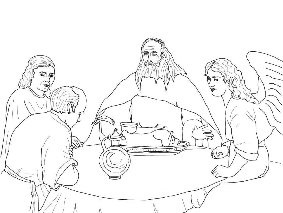God and the Angels Visit Abraham