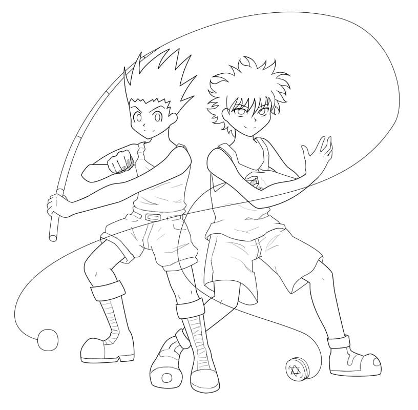 Gon and Killua Hunter x Hunter 1